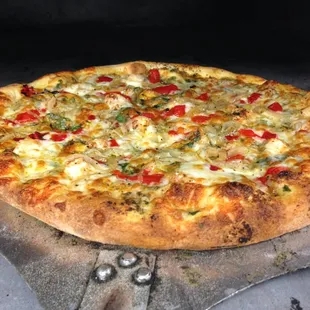 Italian Flag - spinach, peppers, caramel onions