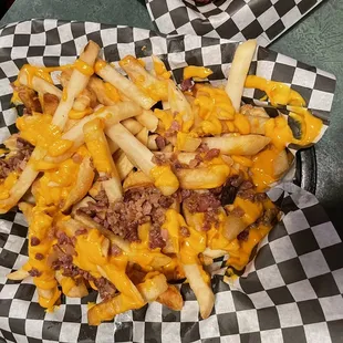 Bacon cheddar fries