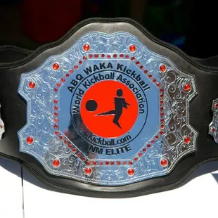 The coveted Elite trophy belt.