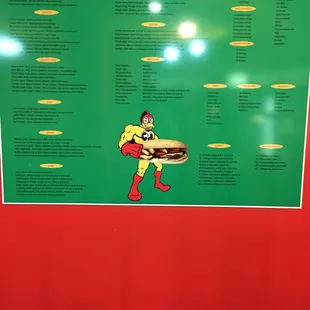 The rest of the menu