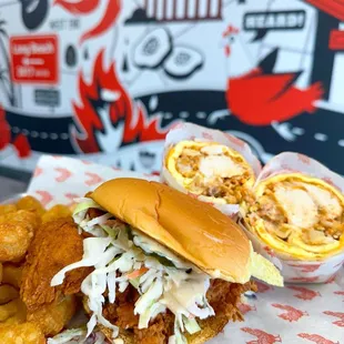 Nashville Hot Breakfast Burrito Tater Tots