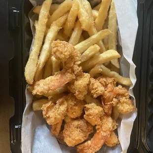 Shrimp and fries