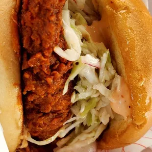 Nashville hot chicken sandwich