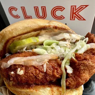 Nashville style spicy chicken sandwich