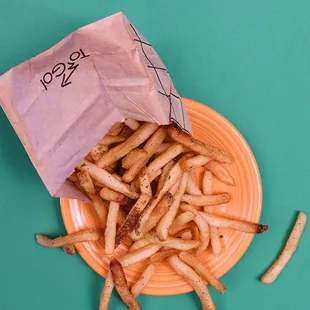 french fries on a plate