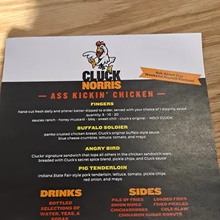 pancakes, menu