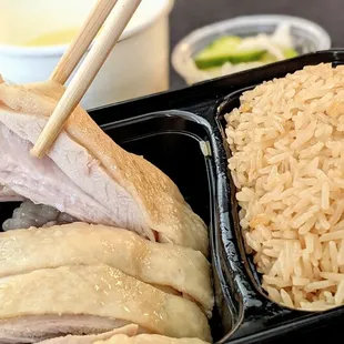 Hainan chicken &amp; rice, dark meat!