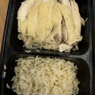 Dark meat Hainan chicken and rice   @dangit.all
