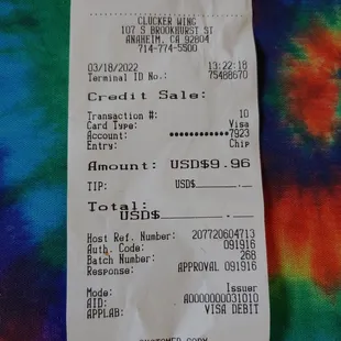 Receipt