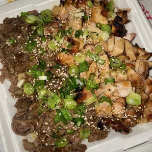 16. Chicken and Beef Plate