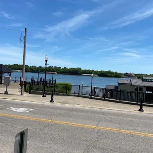 View from the outside seating area