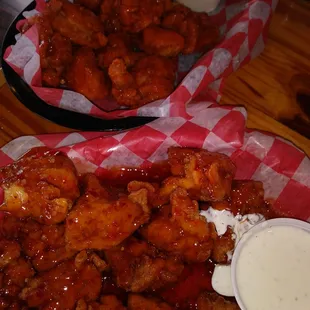 Boneless wings.