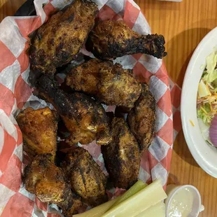 Mild 10 piece naked wings Tony's Style.