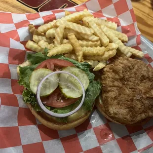 Pork tenderloin sandwich