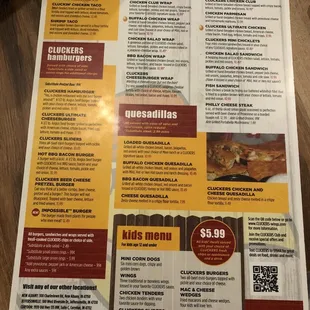 Menu page 2
