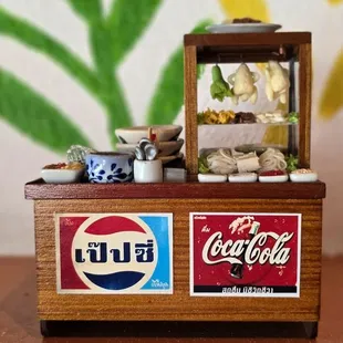 miniature food stand