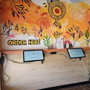 2 kiosks to order.