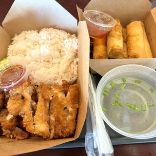 Crispy Chicken with Rice