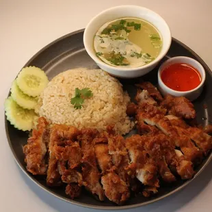 a plate of food