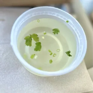 Consommé was intensely flavorful