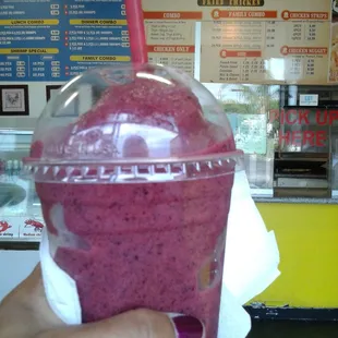 My favorite place for a tripple berry shake