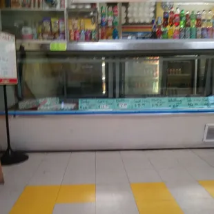 a display case in a store