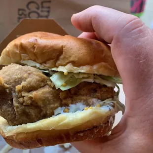 Lion&apos;s mane mushroom sandwich. Delicious!