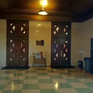 Entrance to clunie hall.
