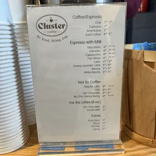 Regular Menu - check IG for seasonal drinks