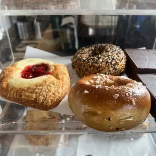 Pasties from Old Soul and bagels from Battin&apos;s Bagels