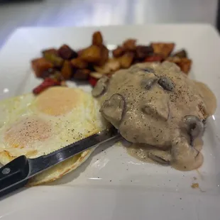 Country Country Fried MUSHROOM &amp; Eggs