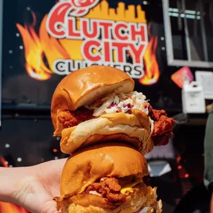 Get your Nashville Hot Chicken fix at Clutch City Cluckers! 
 
 Join us for brunch, lunch, dinner or a snack.