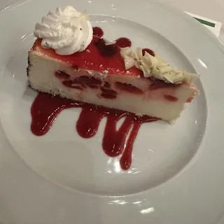White Chocolate Raspberry Cheesecake