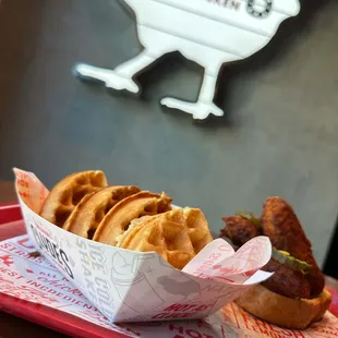 Chicken and waffles
