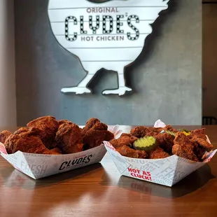 Wings and bites, the dynamic duo.