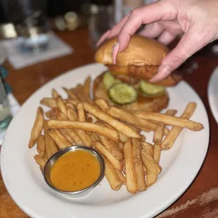 Southern fried chicken sandwich