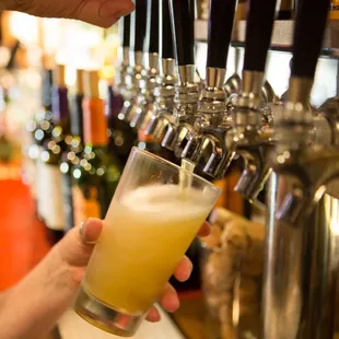 Local craft draft beer.