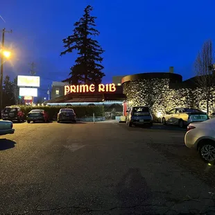 From their parking lot