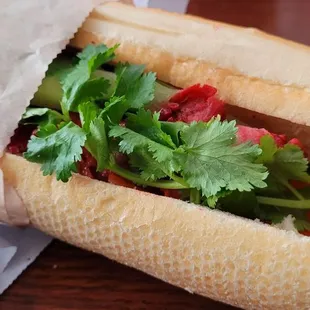Delicious bbq pork banh mi x 3. Yum. Delivered too!