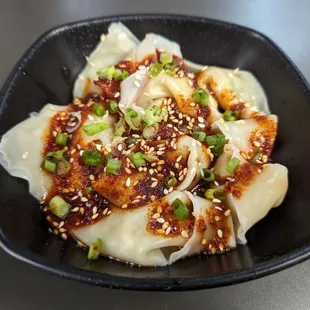 Vegetarian Chili Oil Wontons