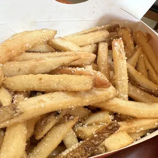 Truffle Parmesan fries, too plain tasting