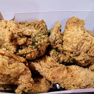 a box of fried chicken