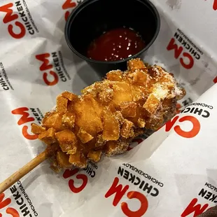 Cheese potato Korean Hotdog