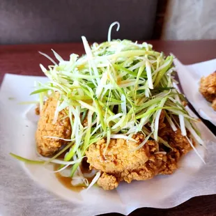 mania lemon spring onion choi