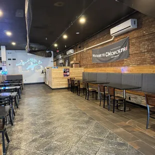 the interior of the restaurant