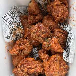 Bone in chicken.