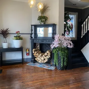 The seating area