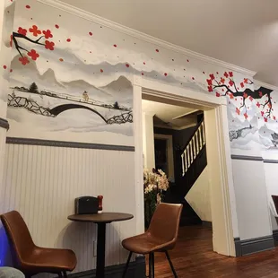 sushi and sashimi, interior