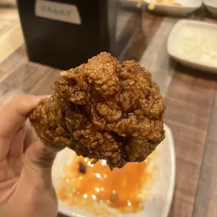 Garlic Soy Tikkudak! My personal favorite here. Best combination of crispy, crunchy, and well-flavored
