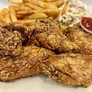 Garlic Soy Chicken and Fries